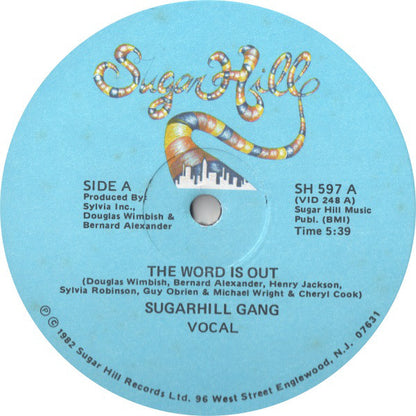 Sugarhill Gang : The Word Is Out (12")