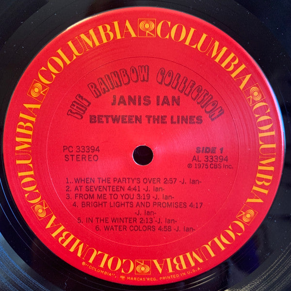 Janis Ian : Between The Lines (LP, Album, San)