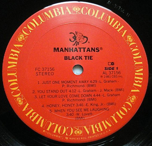 Manhattans : Black Tie (LP, Album)