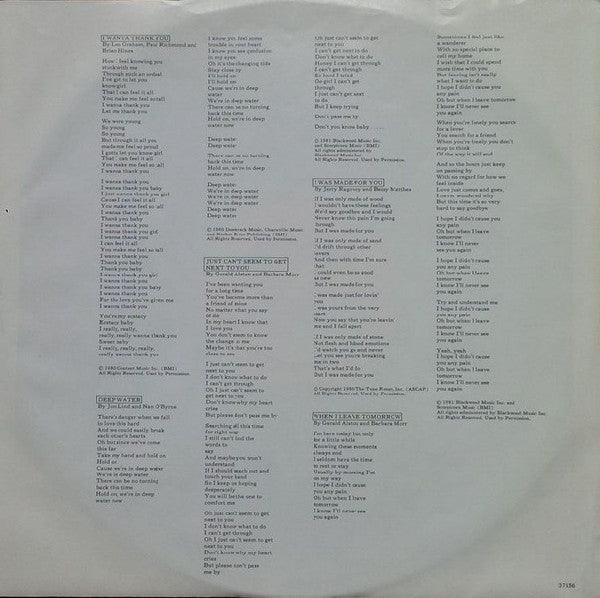 Manhattans : Black Tie (LP, Album)