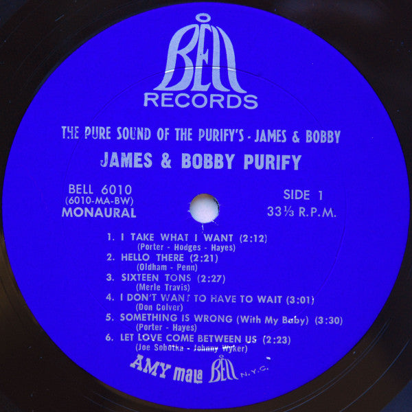 James & Bobby Purify : The Pure Sound Of The Purifys - James & Bobby (LP, Album, Mono, Bes)