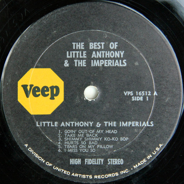 Little Anthony & The Imperials : The Best Of Little Anthony & The Imperials (LP, Comp, RE)