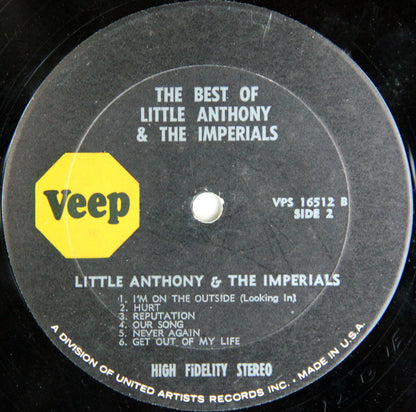 Little Anthony & The Imperials : The Best Of Little Anthony & The Imperials (LP, Comp, RE)