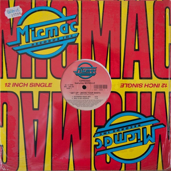Cipriano (2) Feat. Michelle (20) : "Get Up" (Move Your Body) (12", Maxi)