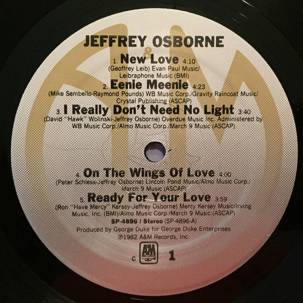 Jeffrey Osborne : Jeffrey Osborne (LP, Album, C -)