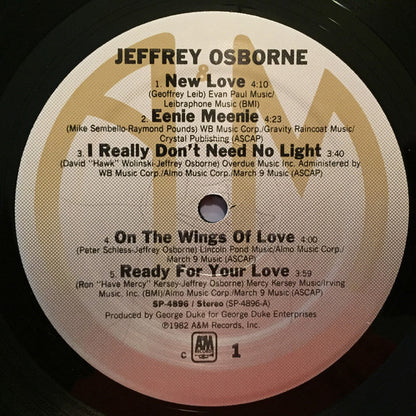 Jeffrey Osborne : Jeffrey Osborne (LP, Album, C -)