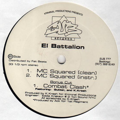 The Arsonists / Anomolies / El Battalion : Blacklisted / MC Squared (12")