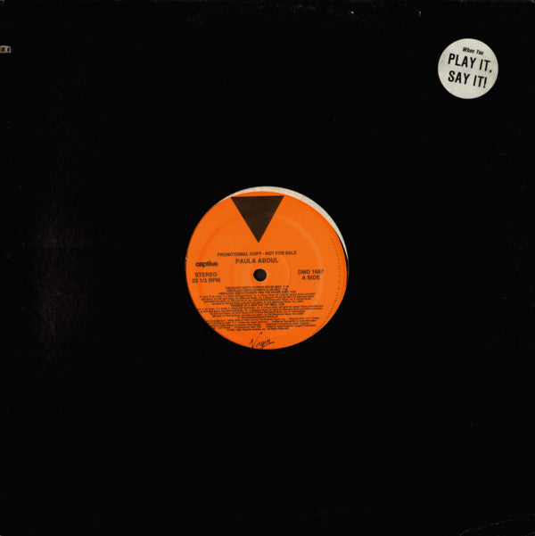 Paula Abdul : Vibeology (12", Promo)