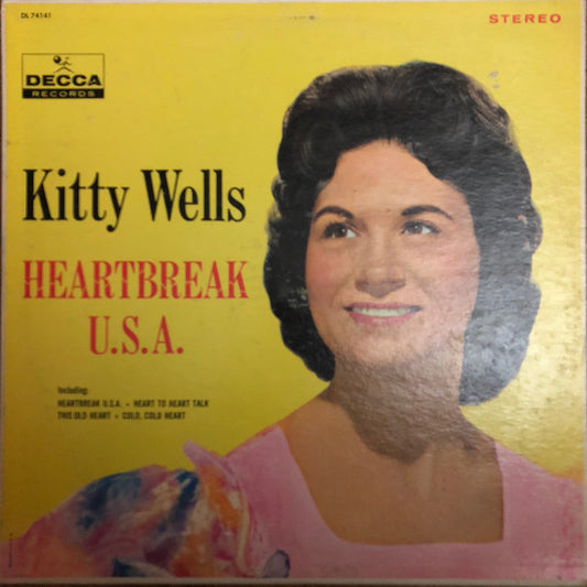Kitty Wells : Heartbreak U.S.A. (LP, Album, Pin)