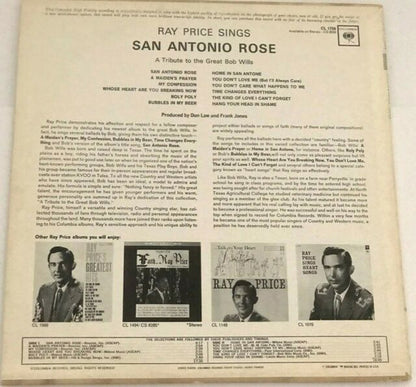 Ray Price : San Antonio Rose (LP, Album, Mono)