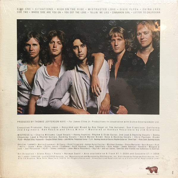 Mistress (6) : Mistress (LP, Album, 26,)