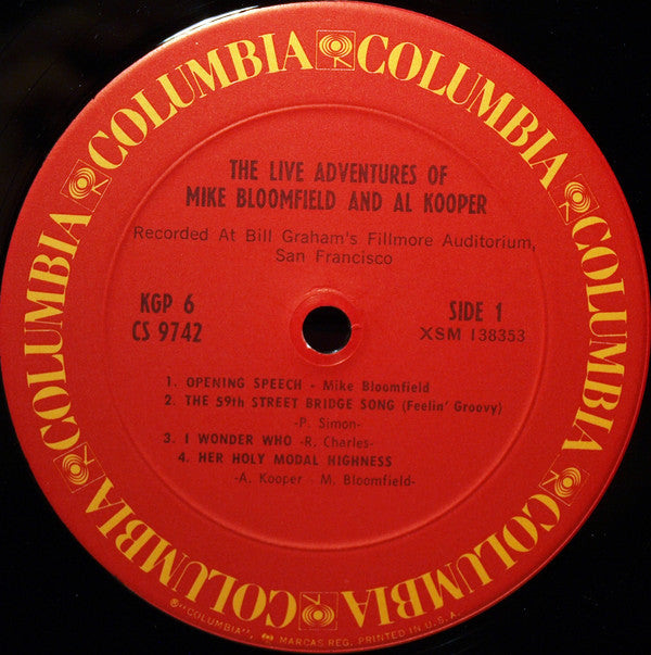 Mike Bloomfield And Al Kooper : The Live Adventures Of Mike Bloomfield And Al Kooper (2xLP, Album, RE, Gat)