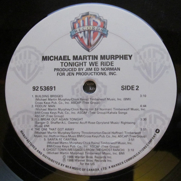 Michael Martin Murphey : Tonight We Ride (LP, Album)