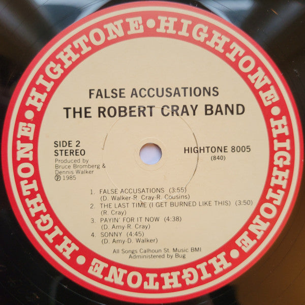 The Robert Cray Band : False Accusations (LP, Album)