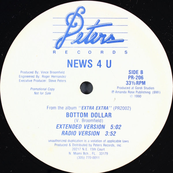 News 4 U : We Don't Have To Dance (12", Promo)
