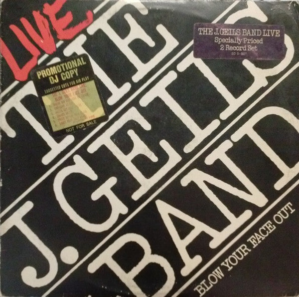 The J. Geils Band : Live - Blow Your Face Out (2xLP, Album, Pre)