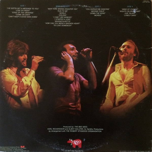 Bee Gees : Here At Last - Live (2xLP, Album)
