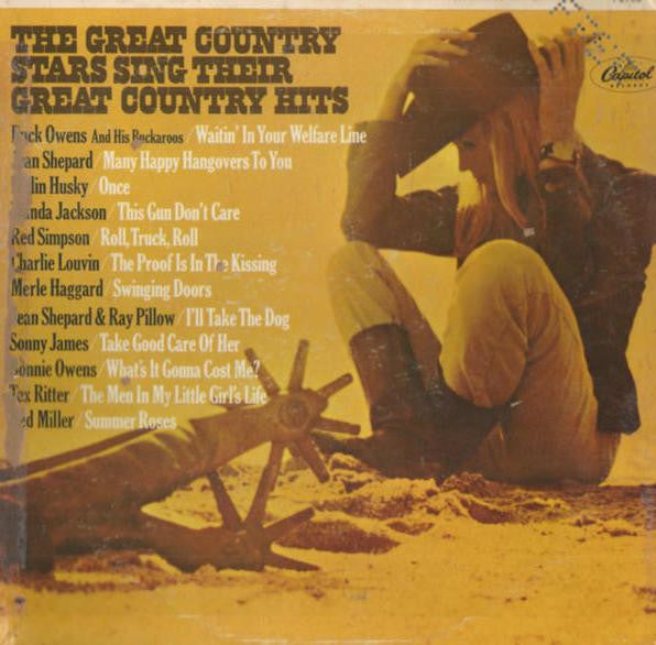 Various : The Great Country Stars Sing Their Great Country Hits (LP, Comp, Mono)