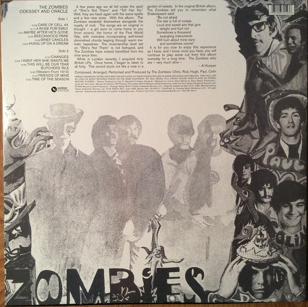 The Zombies : Odessey And Oracle (LP, Album, RE)