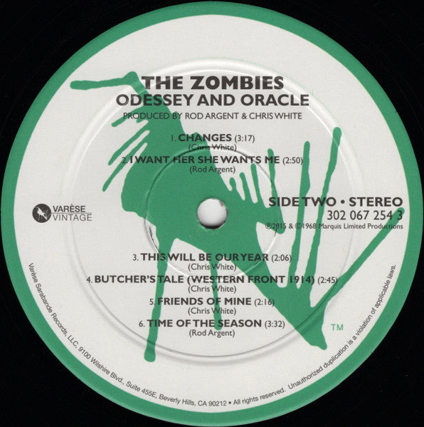 The Zombies : Odessey And Oracle (LP, Album, RE)