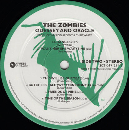 The Zombies : Odessey And Oracle (LP, Album, RE)