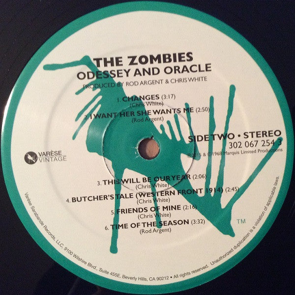 The Zombies : Odessey And Oracle (LP, Album, RE)