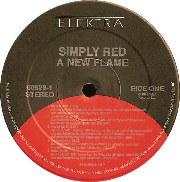 Simply Red : A New Flame (LP, Album, Spe)