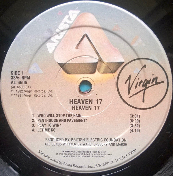 Heaven 17 : Heaven 17 (LP, Comp, Hau)