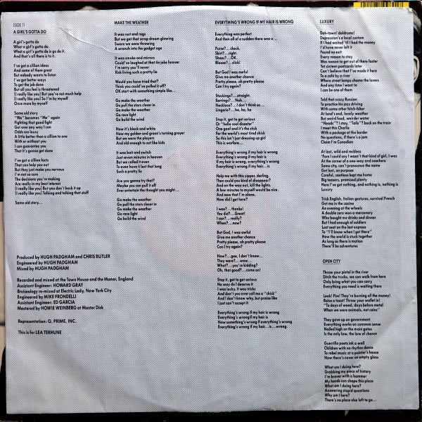 Waitresses* : Bruiseology (LP, Album, 53 )