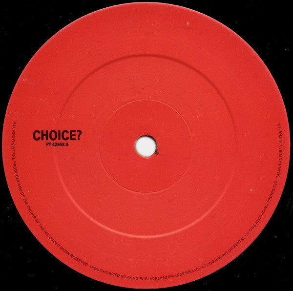 The Blow Monkeys Featuring Sylvia Tella : Choice? Remix (12", Single)