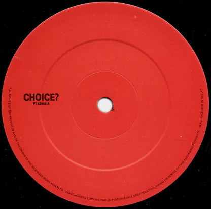 The Blow Monkeys Featuring Sylvia Tella : Choice? Remix (12", Single)