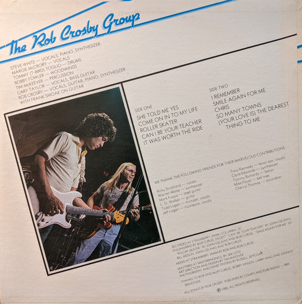 Rob Crosby Group : The Rob Crosby Group (LP, Album)