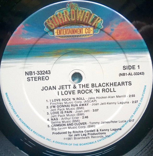 Joan Jett & The Blackhearts : I Love Rock 'N Roll (LP, Album, Hau)