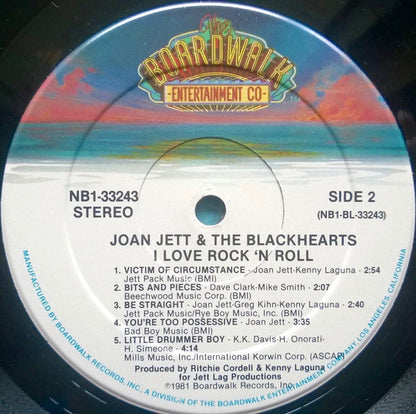 Joan Jett & The Blackhearts : I Love Rock 'N Roll (LP, Album, Hau)