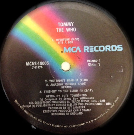 The Who : Tommy (2xLP, Album, RE, Glo)