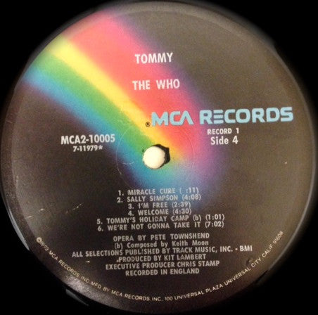 The Who : Tommy (2xLP, Album, RE, Glo)