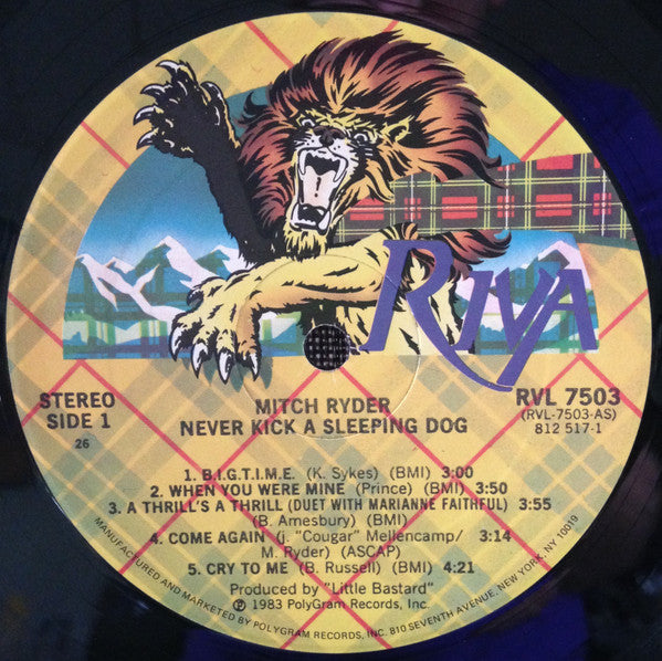 Mitch Ryder : Never Kick A Sleeping Dog (LP, Album, 26 )
