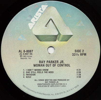 Ray Parker Jr. : Woman Out Of Control (LP, Album, RCA)