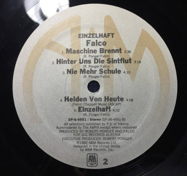 Falco : Einzelhaft (LP, Album, B)