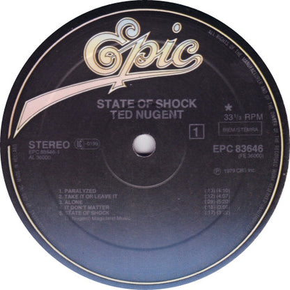 Ted Nugent : State Of Shock (LP, Album)