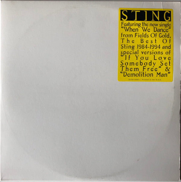 Sting : When We Dance / If You Love Somebody Set Them Free (2x12", Promo)