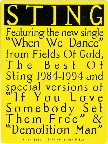 Sting : When We Dance / If You Love Somebody Set Them Free (2x12", Promo)
