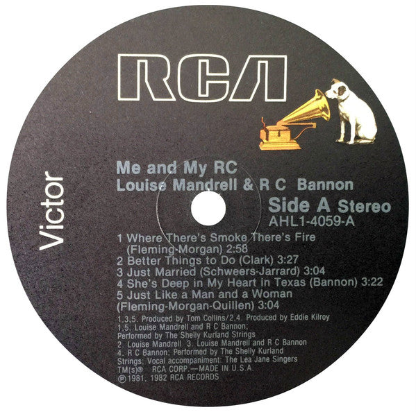 Louise Mandrell And R.C. Bannon : Me And My RC (LP, Album, Ind)