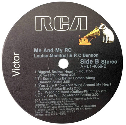 Louise Mandrell And R.C. Bannon : Me And My RC (LP, Album, Ind)