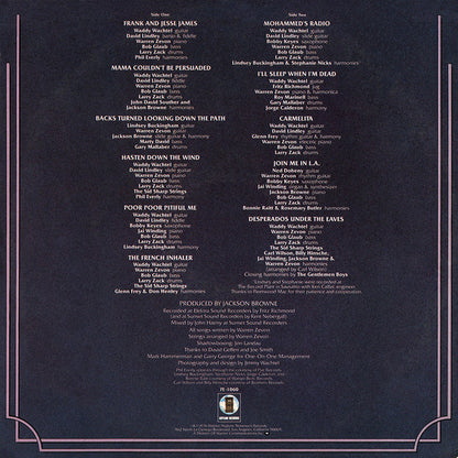 Warren Zevon : Warren Zevon (LP, Album, SP )