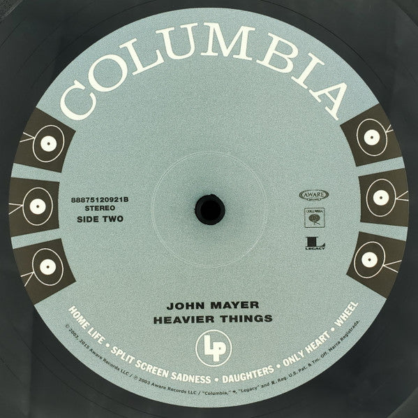 John Mayer : Heavier Things (LP, Album, RE, 180)