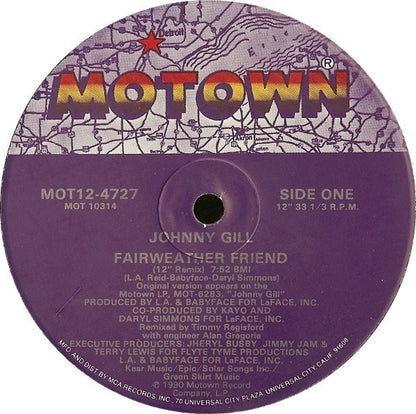 Johnny Gill : Fairweather Friend (12")