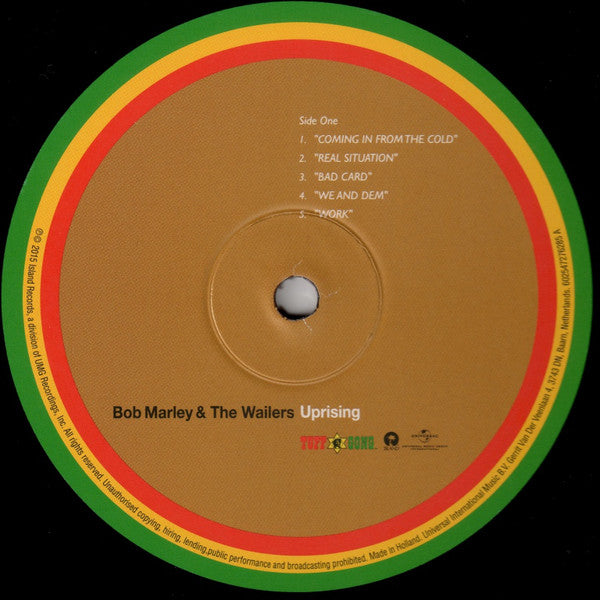 Bob Marley & The Wailers : Uprising (LP, Album, RE, 180)