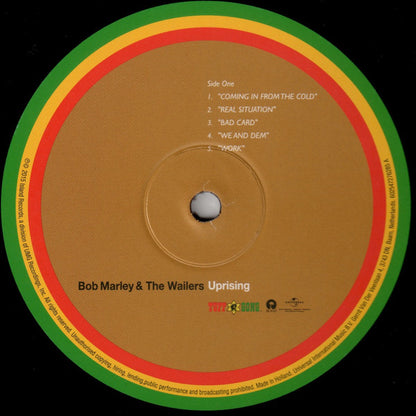 Bob Marley & The Wailers : Uprising (LP, Album, RE, 180)