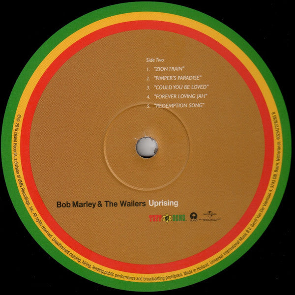 Bob Marley & The Wailers : Uprising (LP, Album, RE, 180)